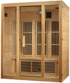 GoldenDesigns MX-J306-01 Canadian Hemlock Maxxus "Bellevue" 3 Person Low EMF FAR Infrared Sauna (New)