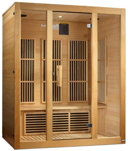 GoldenDesigns MX-J306-01-ZF Maxxus Bellevue 3 Person Near Zero EMF FAR Infrared Sauna | Image