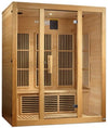 GoldenDesigns MX-J306-01-ZF Maxxus Bellevue 3 Person Near Zero EMF FAR Infrared Sauna | Image