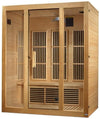 GoldenDesigns MX-J306-01-ZF Maxxus Bellevue 3 Person Near Zero EMF FAR Infrared Sauna (New)