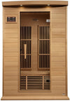 GoldenDesigns MX-K206-01-ZF Hemlock Maxxus 2 Person Near Zero EMF FAR Infrared Sauna (New)