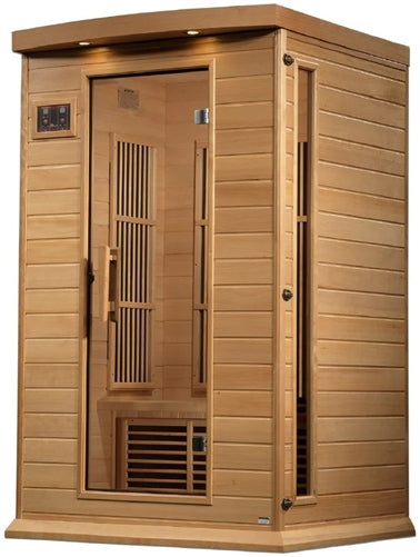 GoldenDesigns MX-K206-01-ZF Hemlock Maxxus 2 Person Near Zero EMF FAR Infrared Sauna (New)