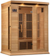 GoldenDesigns MX-K306-01-ZF Hemlock Maxxus 3 Person Near Zero EMF FAR Infrared Sauna | Image