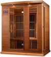 GoldenDesigns MX-K306-01-ZF CED Canadian Red Cedar Maxxus 3 Person Near Zero EMF FAR Infrared Sauna (New)