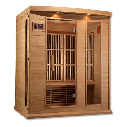 GoldenDesigns MX-K306-01 Hemlock LEMF Maxxus Far IR Sauna (New)