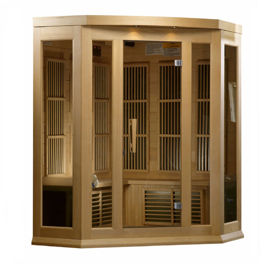 GoldenDesigns MX-K356-01 Hemlock LEMF Maxxus Far IR Sauna (New)