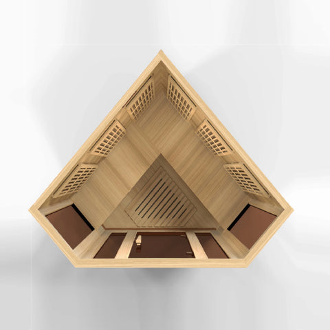 GoldenDesigns MX-K356-01 Hemlock LEMF Maxxus Far IR Sauna (New)