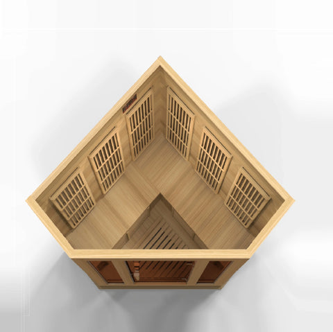 GoldenDesigns MX-K356-01 Hemlock LEMF Maxxus Far IR Sauna (New)