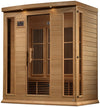 GoldenDesigns MX-K406-01-ZF Hemlock Maxxus 4 Person Near Zero EMF FAR Infrared Sauna (New)