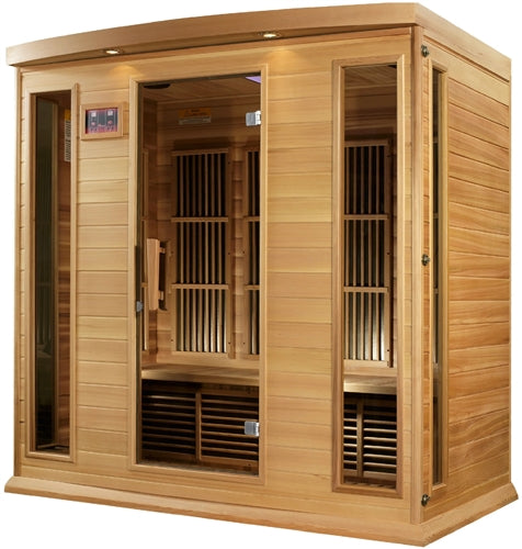 GoldenDesigns MX-K406-01-ZF CED Maxxus 4 Person Near Zero EMF FAR Infrared Sauna (New)