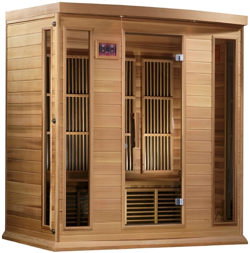 GoldenDesigns MX-K406-01 Red Cedar LEMF Maxxus Far IR Sauna | Image