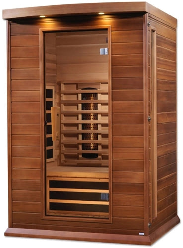 GoldenDesigns MX-M206-01-FS CED Canadian Red Cedar Maxxus 2 Person Full Spectrum Infrared Sauna (New)