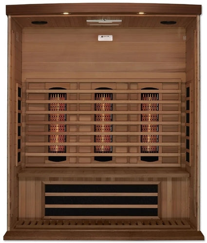 GoldenDesigns MX-M306-01-FS CED Canadian Red Cedar Maxxus 3 Person Full Spectrum Infrared Sauna (New)