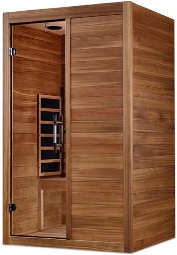 GoldenDesigns S-Line MX-S206-01-FS-PC Maxxus Full Spectrum Infrared Sauna - Pacific Cedar (New)