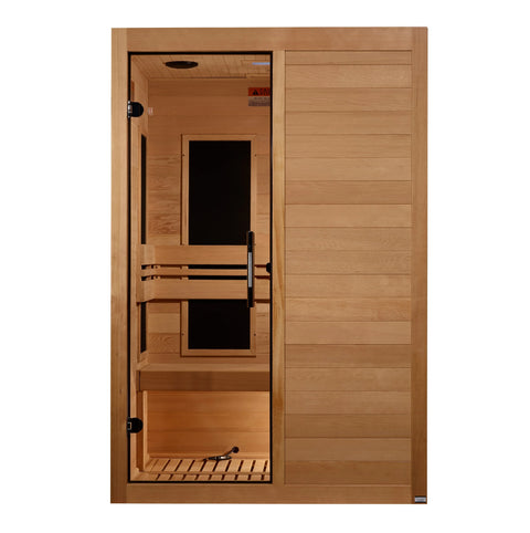 GoldenDesigns S-Line MX-S206-01-ULEMF-Elite Maxxus Ultra Low EMF FAR Infrared Sauna Canadian Hemlock (New)