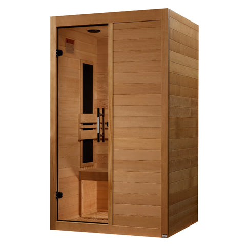 GoldenDesigns S-Line MX-S206-01-ULEMF-Elite Maxxus Ultra Low EMF FAR Infrared Sauna Canadian Hemlock (New)