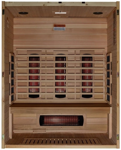 GoldenDesigns S-Line MX-S306-01-FS-PC Maxxus Full Spectrum Infrared Sauna - Pacific Cedar (New)