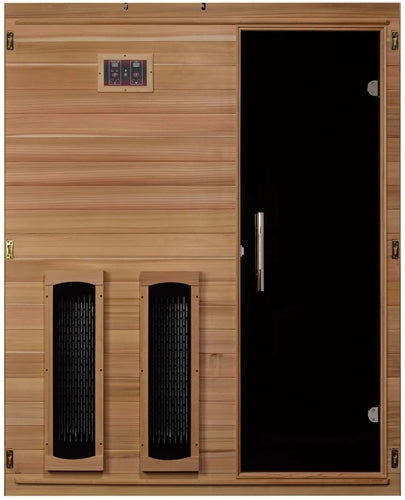 GoldenDesigns S-Line MX-S306-01-FS-PC Maxxus Full Spectrum Infrared Sauna - Pacific Cedar (New)