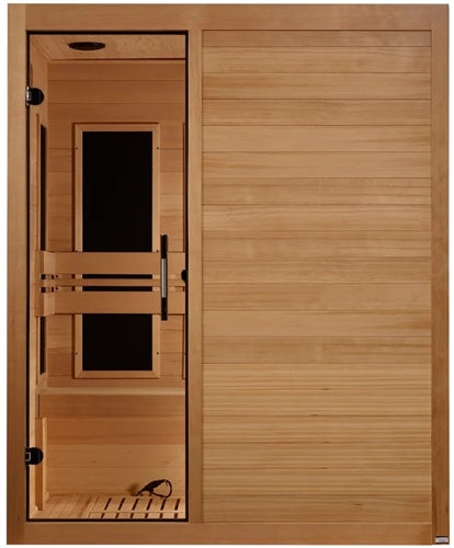 GoldenDesigns S-Line MX-S306-01-ULEMF-Elite Maxxus Ultra Low EMF FAR Infrared Sauna Canadian Hemlock (New)