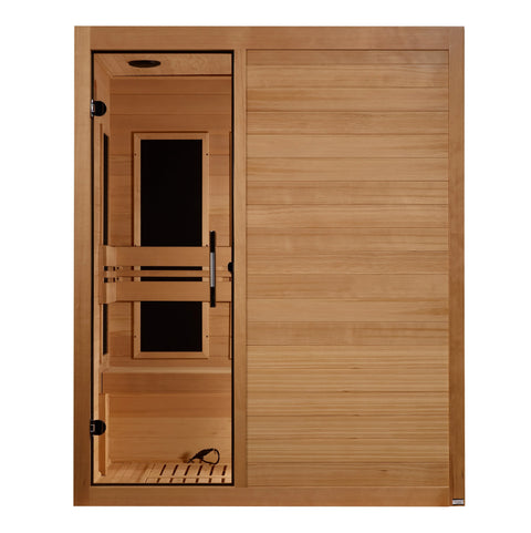 GoldenDesigns S-Line MX-S306-01 Maxxus Low EMF FAR Infrared Sauna Canadian Hemlock (New)