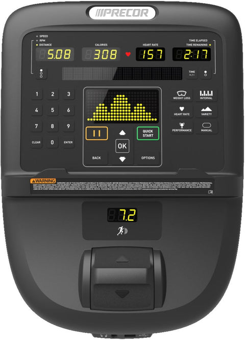 Precor EFX 833 Elliptical w/Converging Crossramp + p31 Console (Remanufactured)