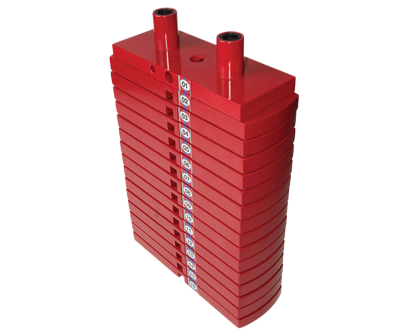 Body Solid HP150 Premium Red 150 lb Weight Stack Plate (New)