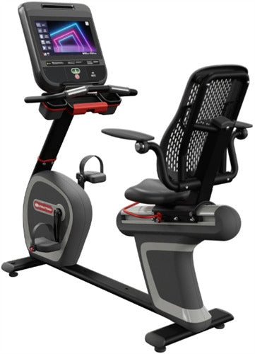 Star Trac 8 Series Recumbent Bike w/16" Embedded Display - Black Image