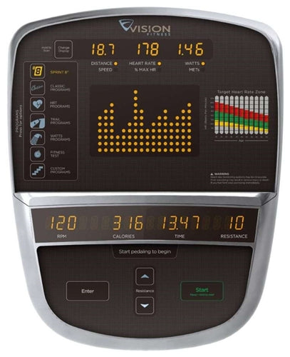 Vision Fitness R70 Recumbent Bike (Remanufactured)