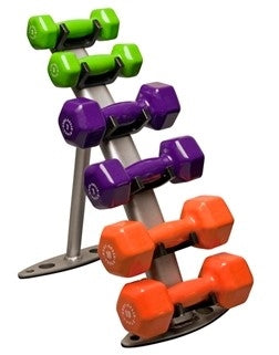 Body Solid GDR10 Vinyl Dumbbell Rack Image