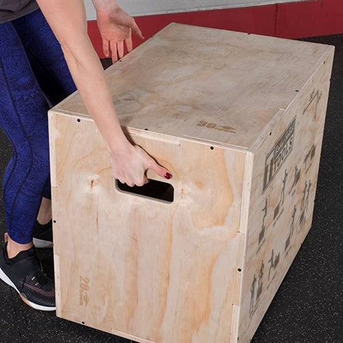 Body-Solid BSTWPBOX Tools 3-in-1 Wooden Plyo Box (New)