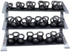 Body Solid SDKR1000KB 3 Tier PCL Kettlebell Rack (New)