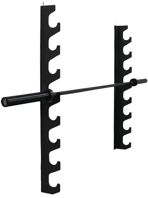 French Fitness 8 Bar Wall Mounted Horizontal Rack (New)