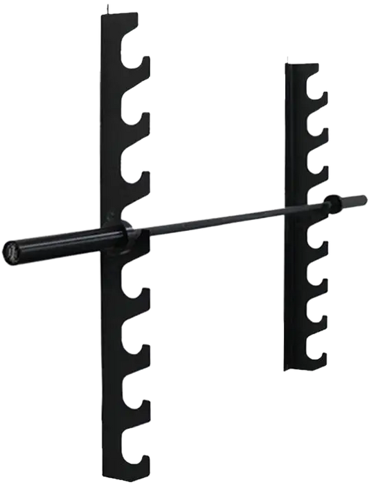 French Fitness 8 Bar Wall Mounted Horizontal Rack (New)