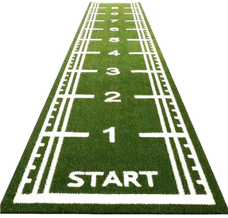 French Fitness Artificial Performance Gym Turf Track w/Start Marker - 14 ft x 50 ft (New)