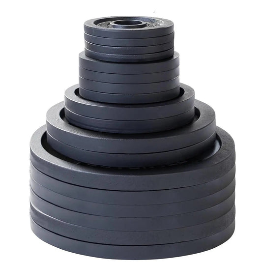 French Fitness Cast Iron Olympic Weight Plate V1 Set 450 lbs (New)