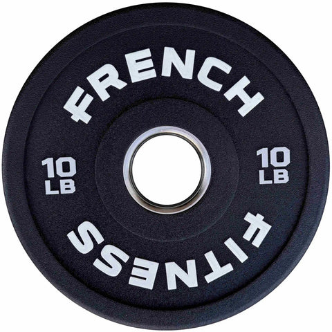 French Fitness Competition Urethane Bumper Plate 10 lb Black (New)