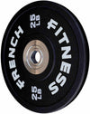 French Fitness Competition Urethane Bumper Plate 25 lb Black (New)