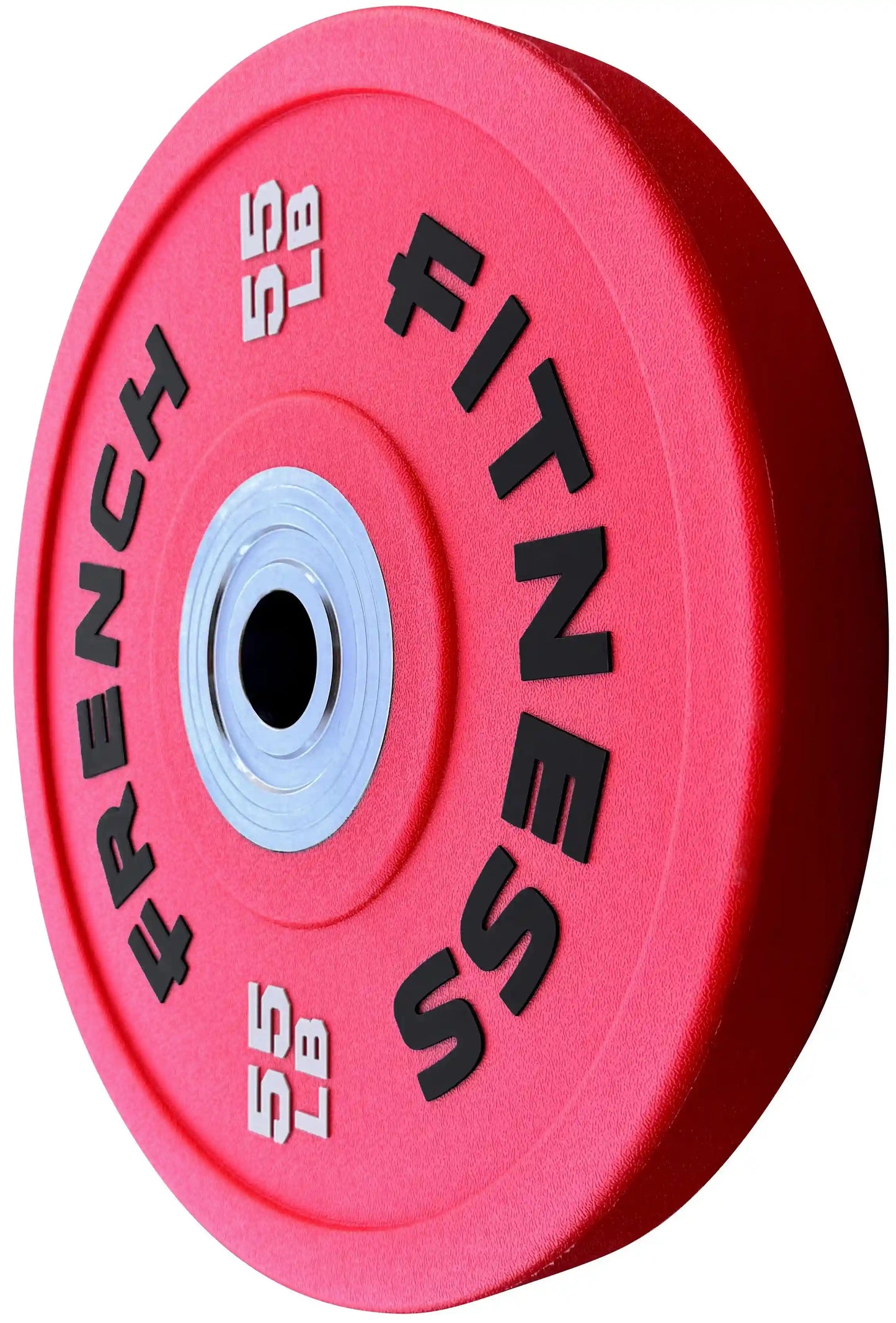 French Fitness Competition Urethane Bumper Plate 55 lb Colored (Red) (New)
