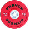 French Fitness Competition Urethane Bumper Plate 55 lb Colored (Red) (New)