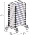 French Fitness Glute Ham Roller Storage Rack (New)