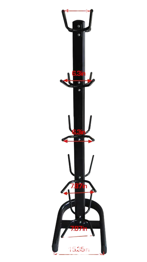 French Fitness 10 Ball Vertical Medicine, Wall & Slam Rack (New)