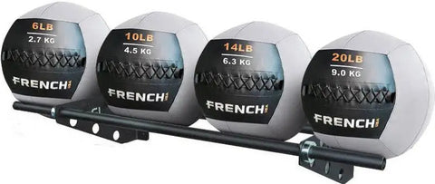 French Fitness MBR4 Wall Mounted Medicine Ball Rack (New)