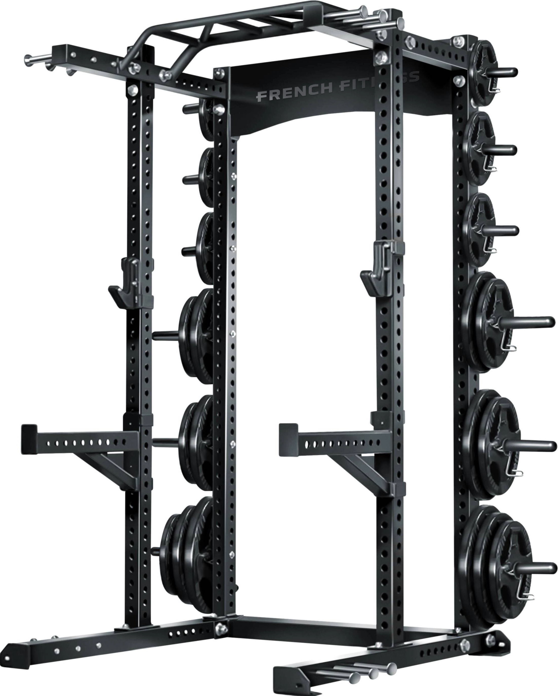 French Fitness SHR80 Commercial Half Rack / Bench Combo (New)