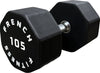 French Fitness Urethane 8 Sided Hex Dumbbell 105 lbs - Single (New)