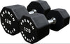 French Fitness Urethane 8 Sided Hex Dumbbell 120 lbs - Single (New)