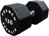 French Fitness Urethane 8 Sided Hex Dumbbell 130 lbs - Single (New)