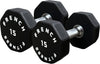 French Fitness Urethane 8 Sided Hex Dumbbell 15 lbs - Single (New)
