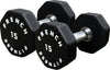 French Fitness Urethane 8 Sided Hex Dumbbell Set, 5-100 lbs (New)