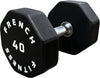 French Fitness Urethane 8 Sided Hex Dumbbell 40 lbs - Single (New)