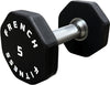 French Fitness Urethane 8 Sided Hex Dumbbell 5 lbs - Single (New)